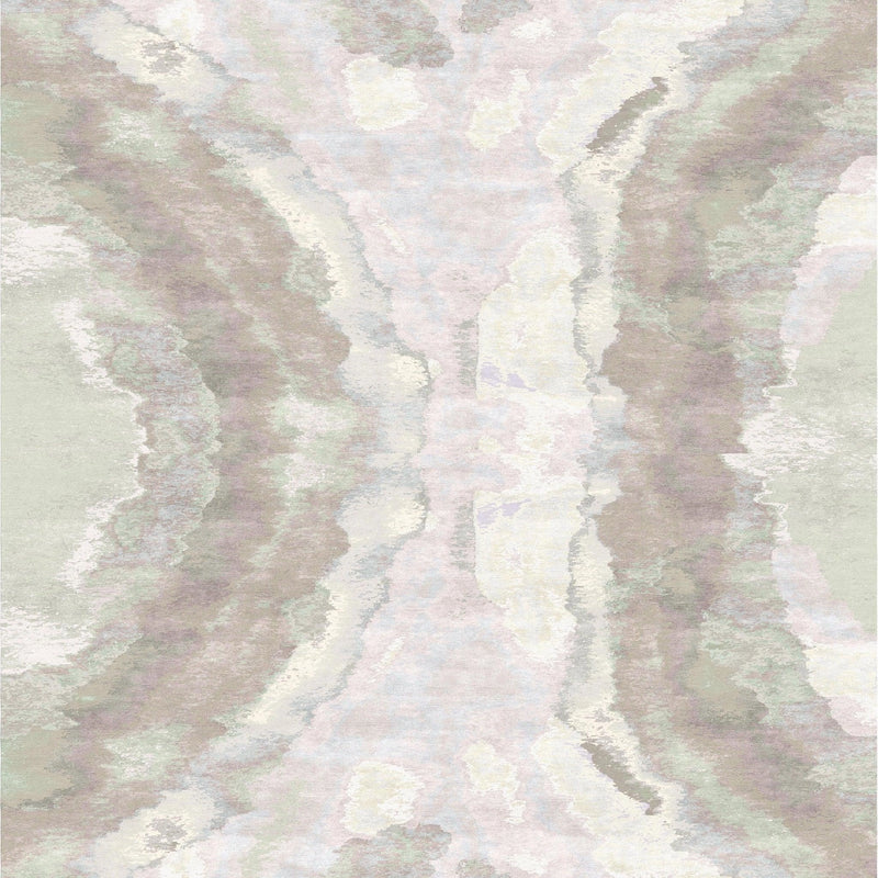 80 Knot Mineral Light Silk Entryway Rugs