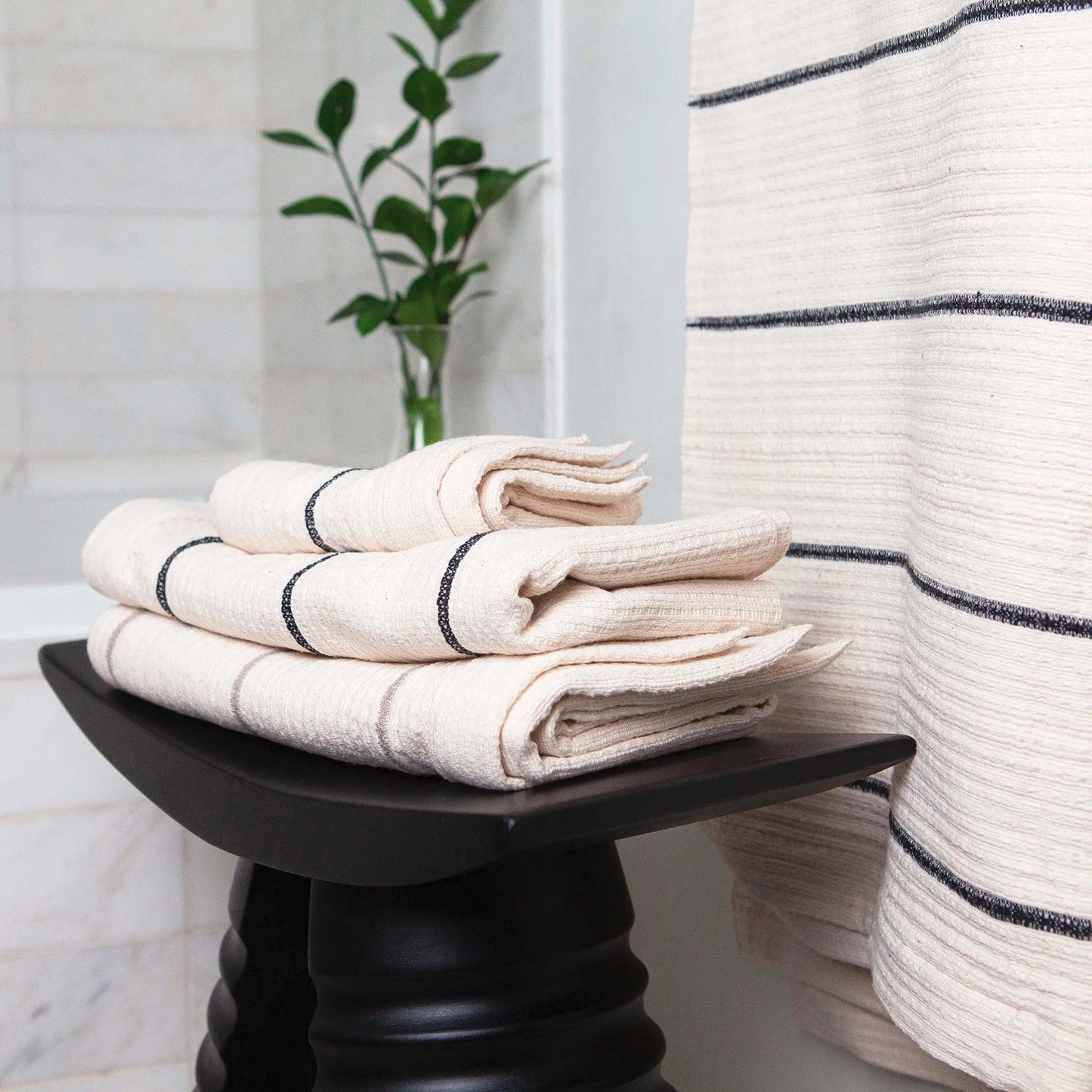Addis Teal Decorative Hand Towels Set 2