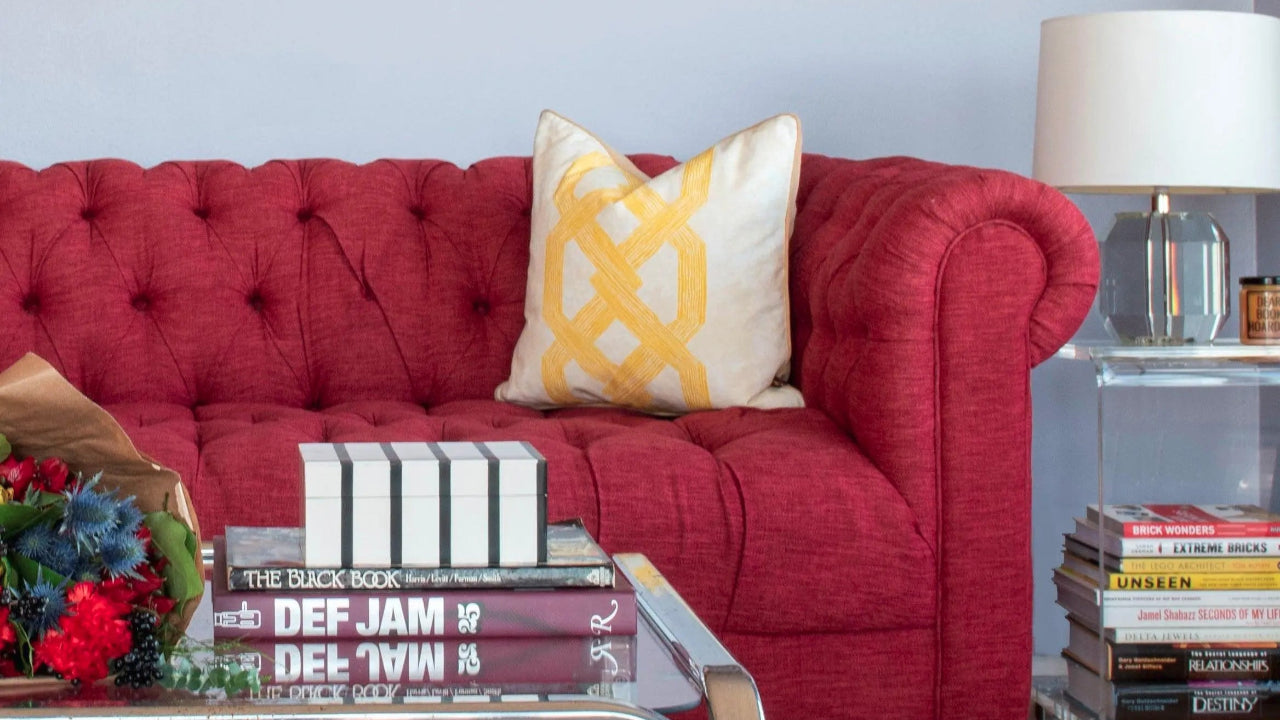 Layer colorful accents in your living room with handmade African throw pillows like the Aluro Yellow Throw pillows for couch, bed, and more.