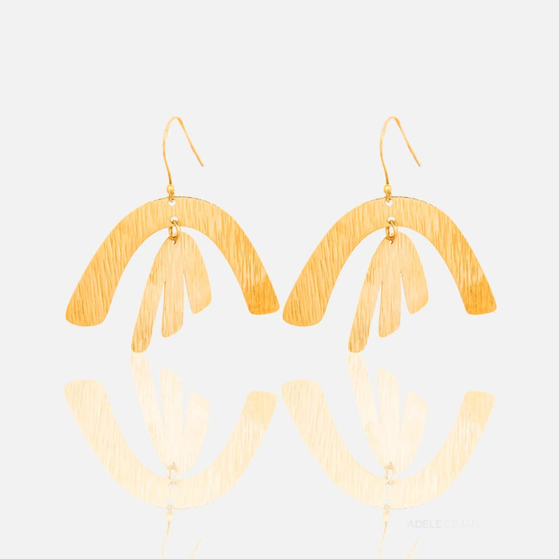 Edgy Earrings Brass Dhamani