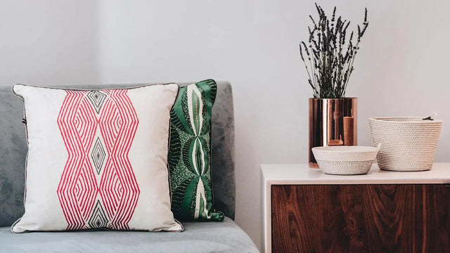 Layer colorful accents in your living room with handmade African throw pillows like the Aluro Yellow Throw pillows for couch, bed, and more.