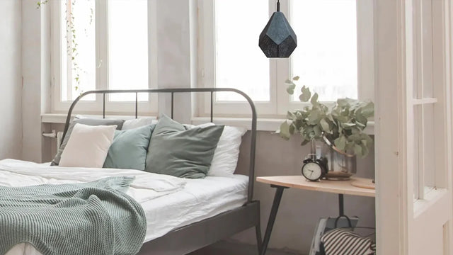 Calm bedroom with simple furnishings and soft light, wanting more meaning in your home