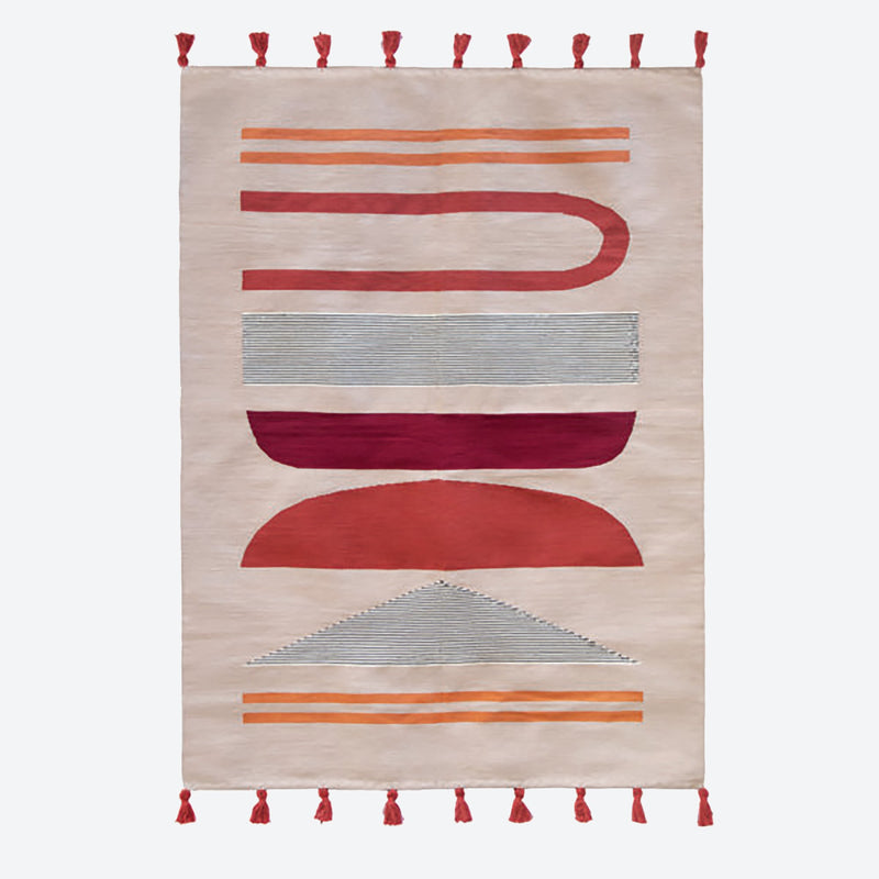 Burnt orange rug