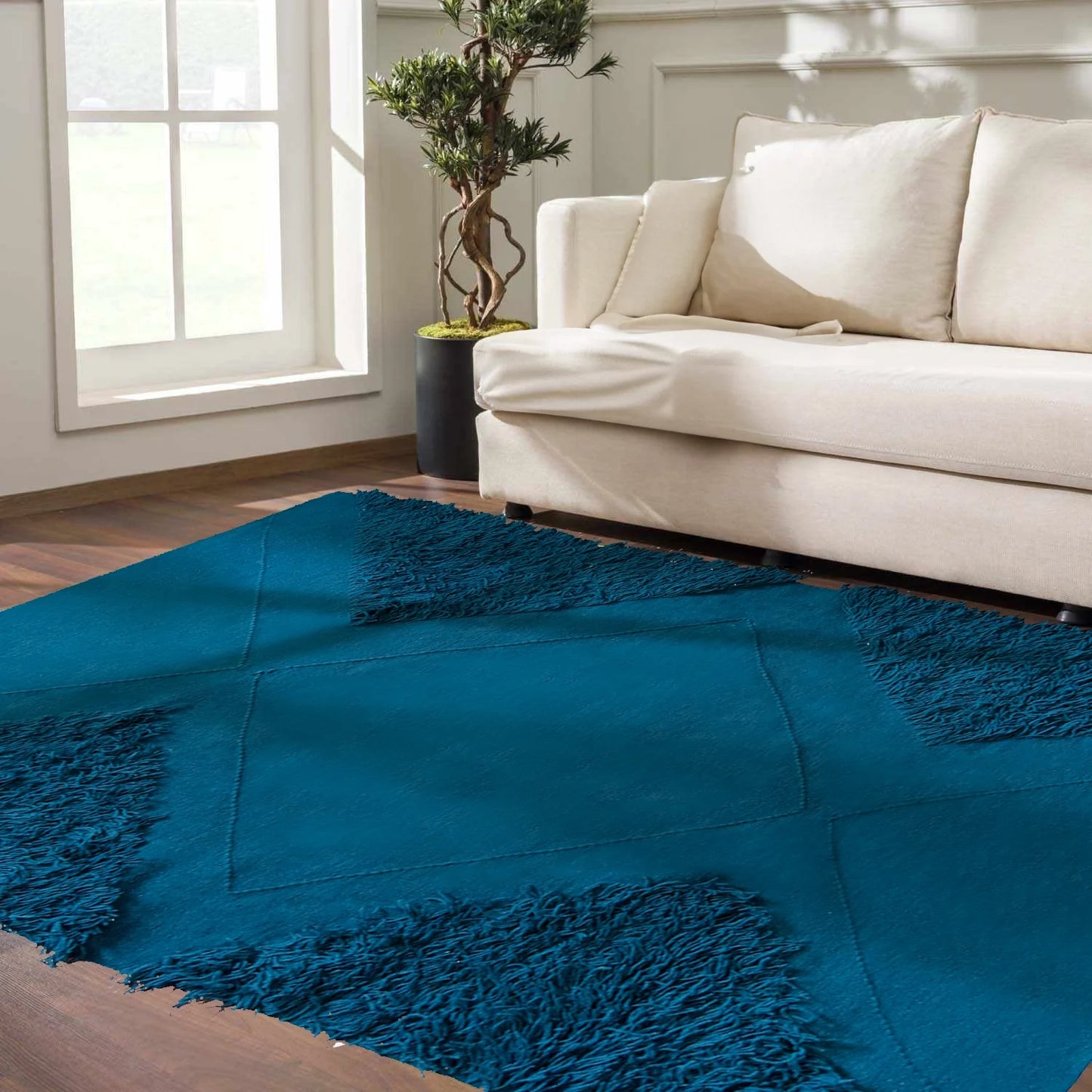 Tufted rug for bedroom | Woven Rugs Style Guide | 54kibo