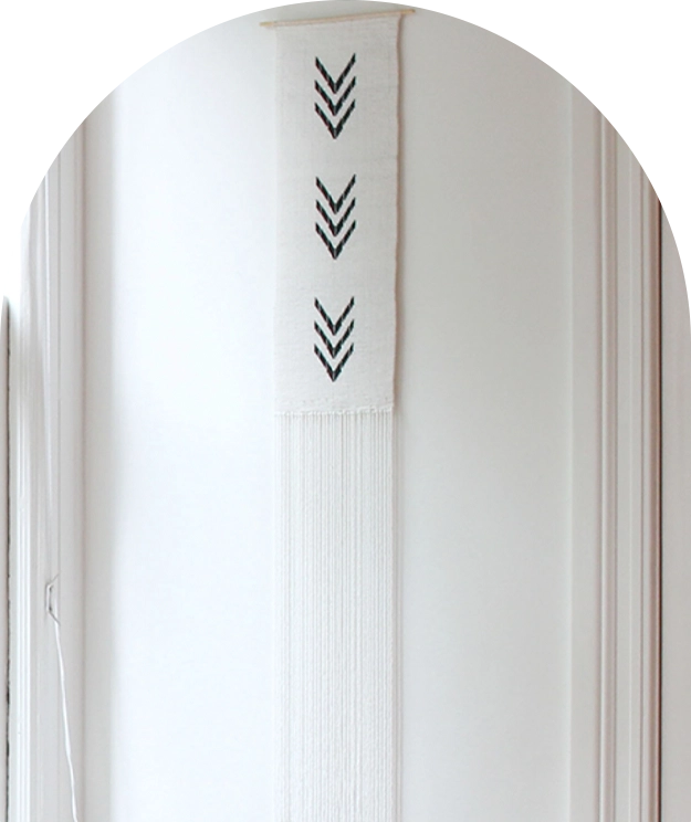 White Textured Wall Art - Triangles