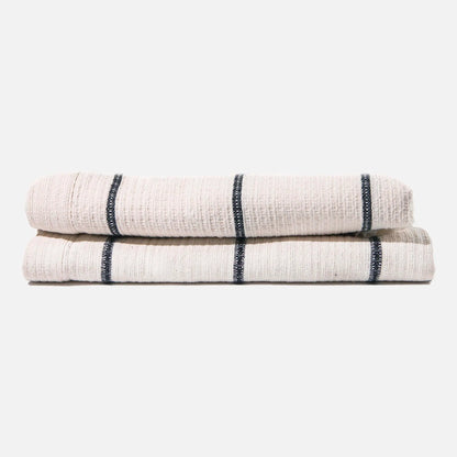Addis Black White Bath Towels Set 2