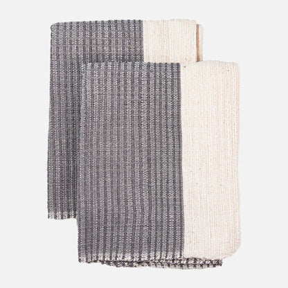 Addis Gray Guest Hand Towels Set 2