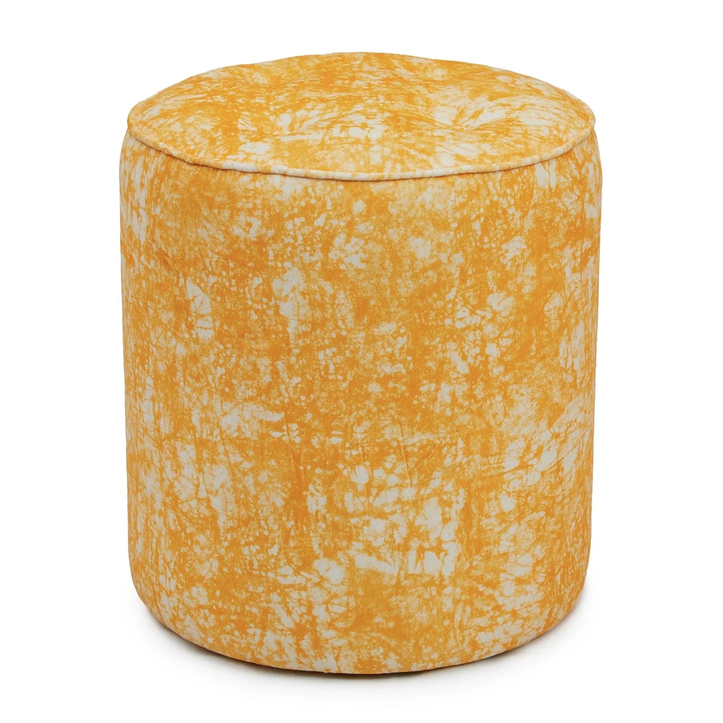 Batik Velvet Gold Ottoman