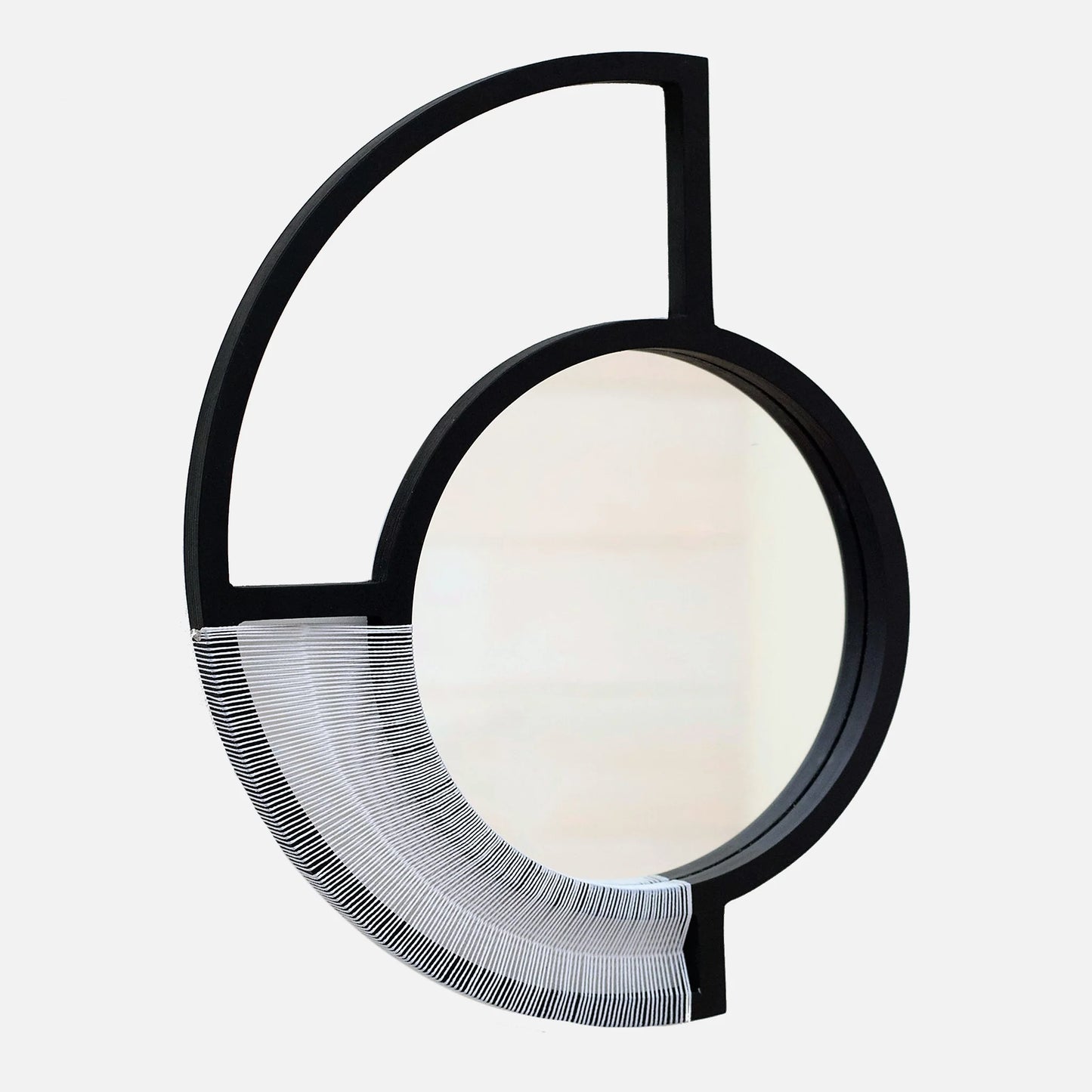 black wall mirror