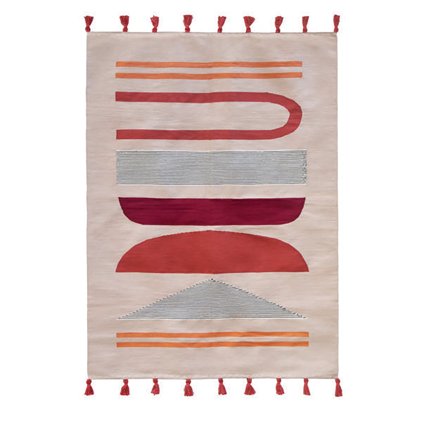 blue and orange rug