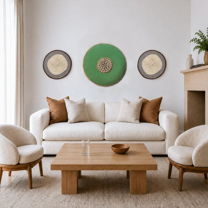 Boho green wall art