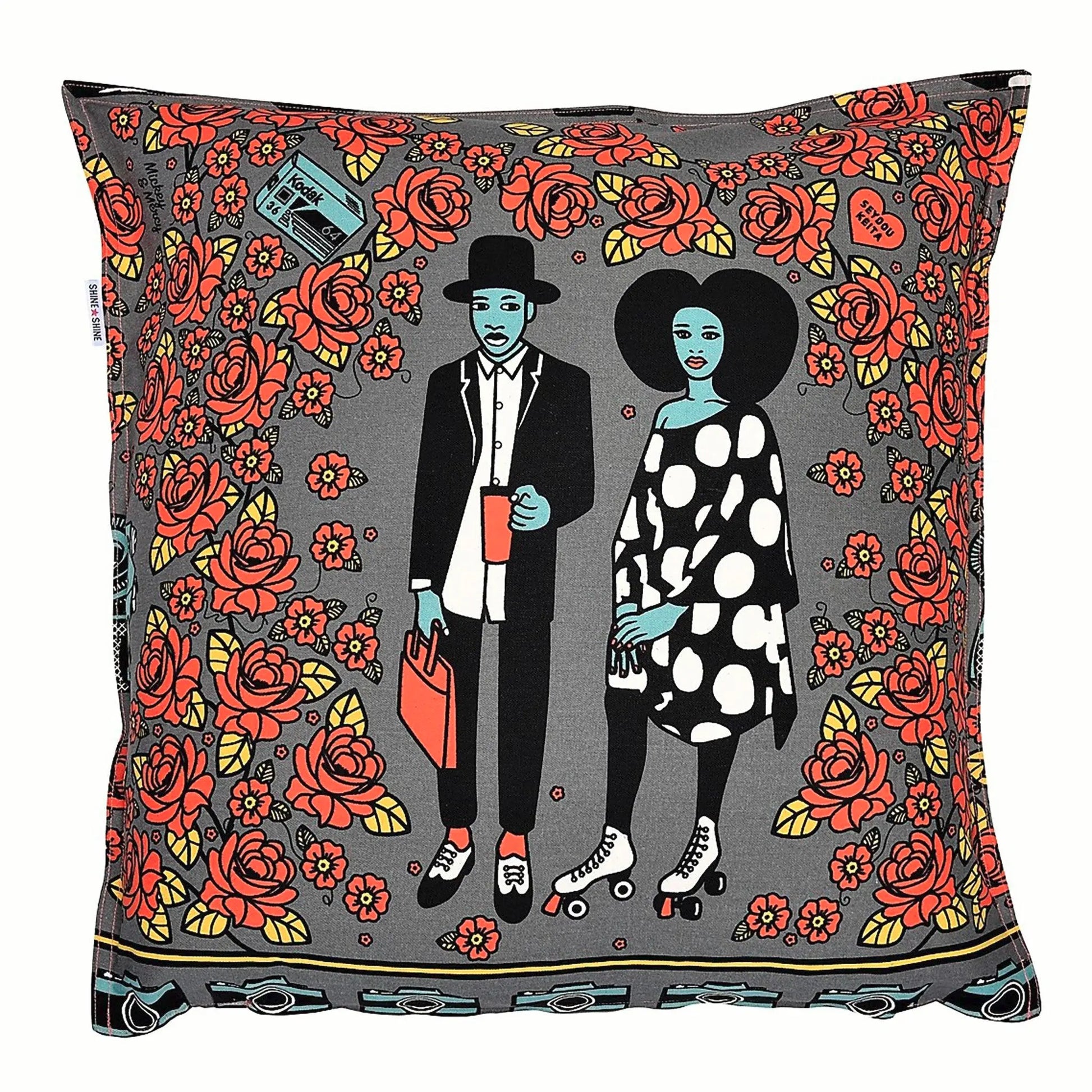 Couple Patterned Throw Pillows