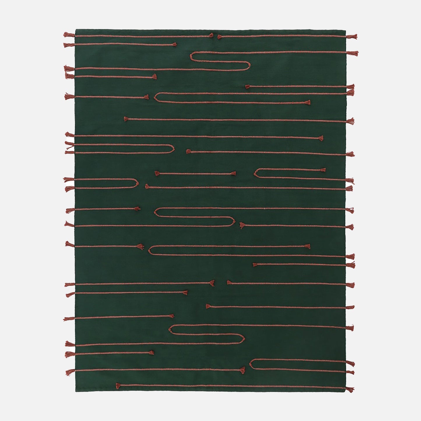 dark green rug