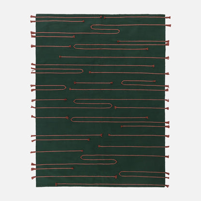 dark green rug