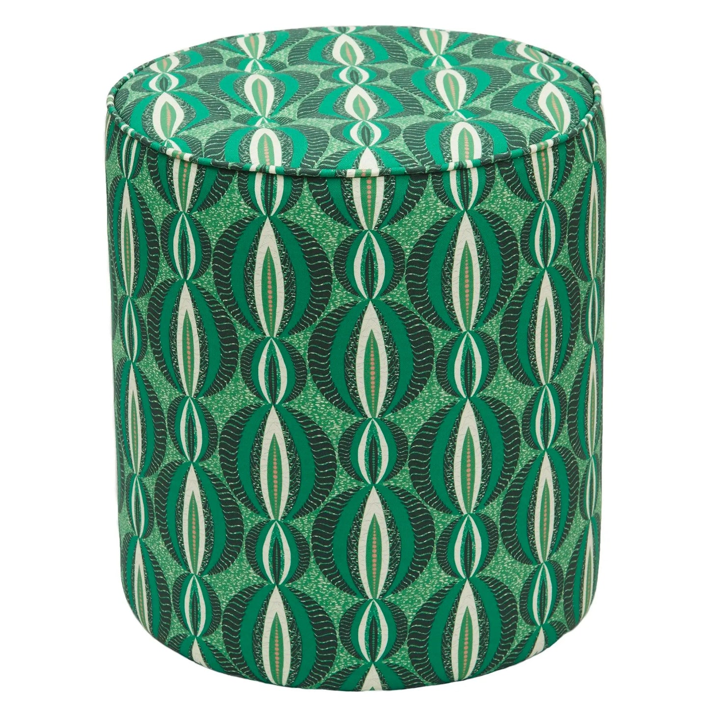 Leaf Copper Pink Floor Poufs