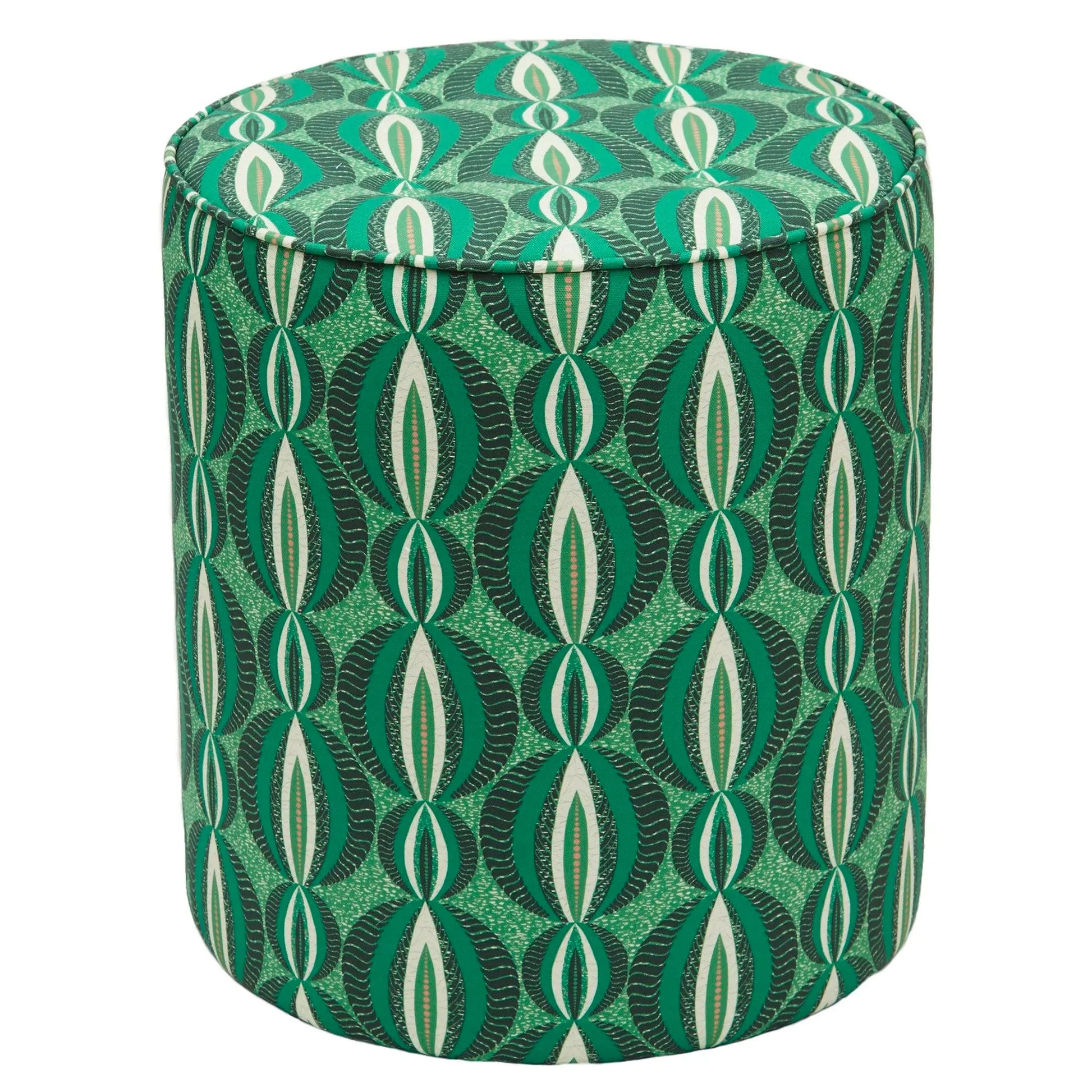 Leaf Copper Pink Floor Poufs