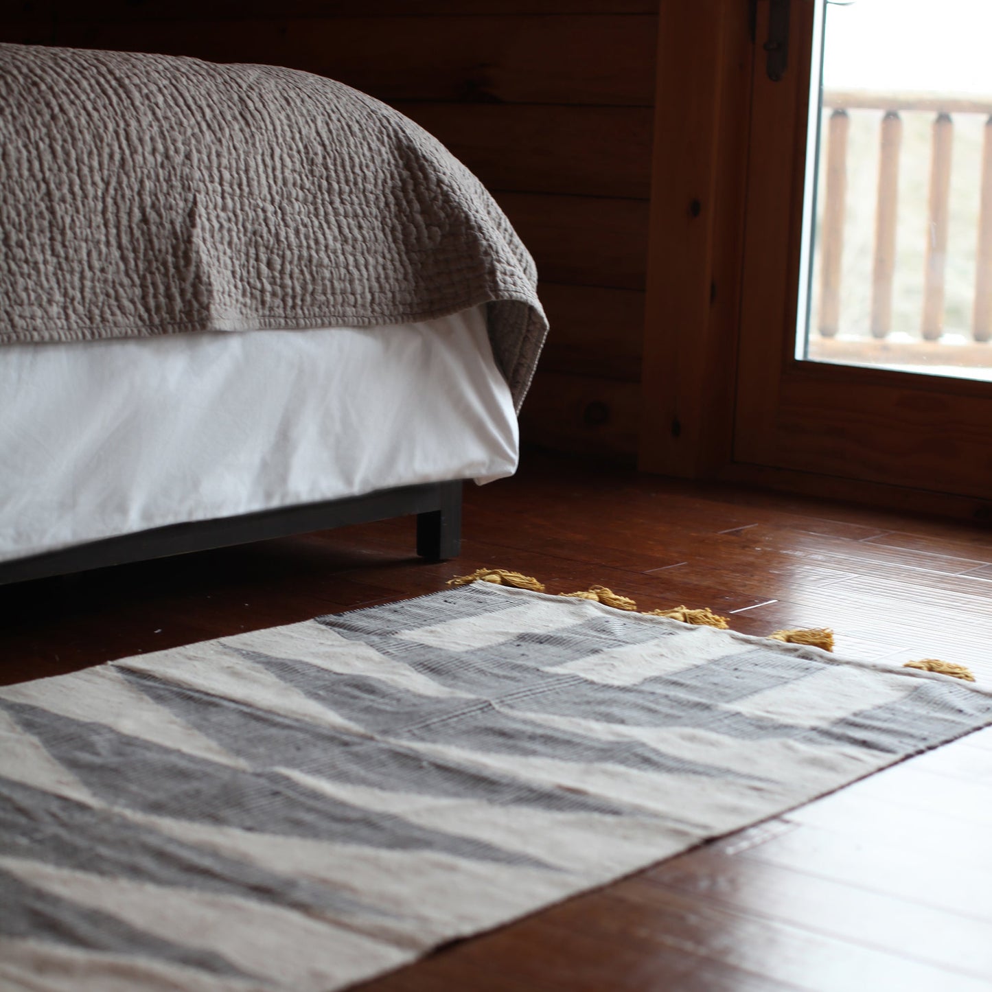 gray rug