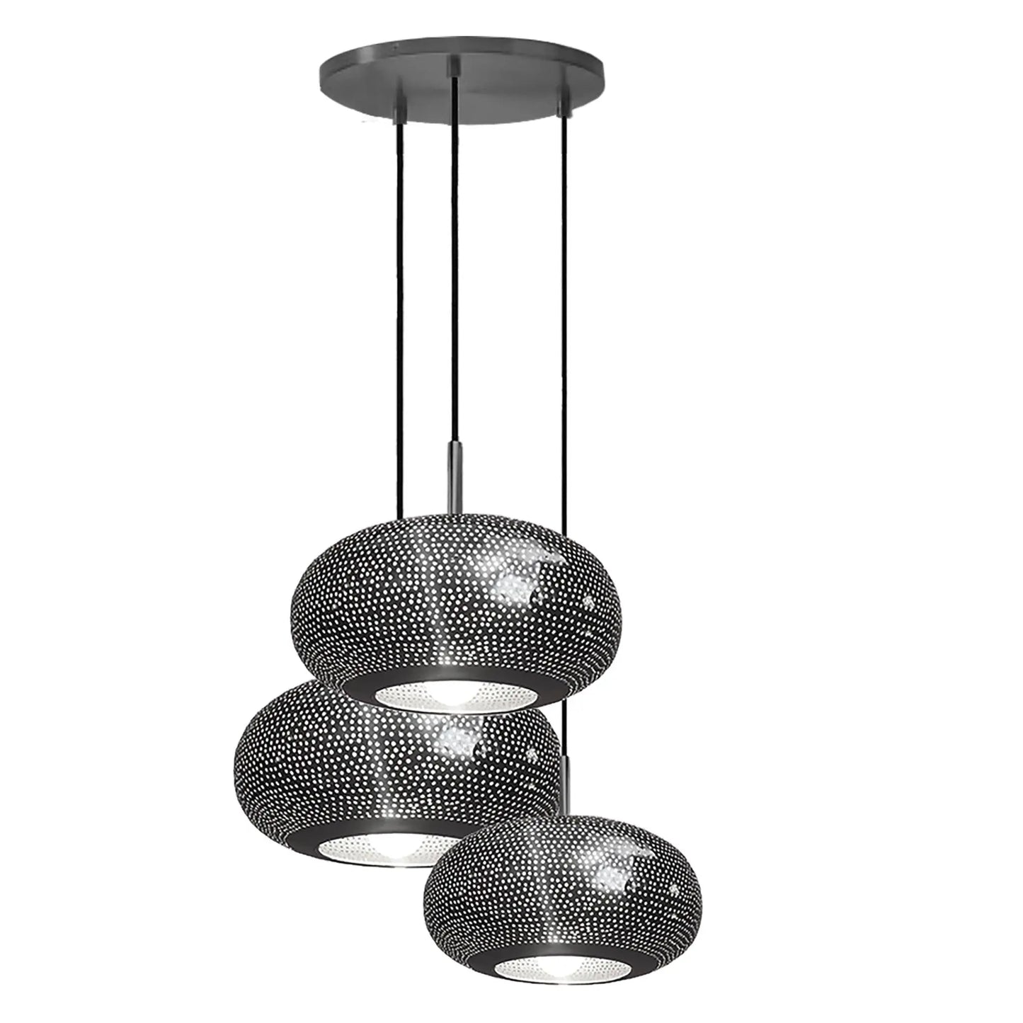 Lila Black Large Unique Chandelier