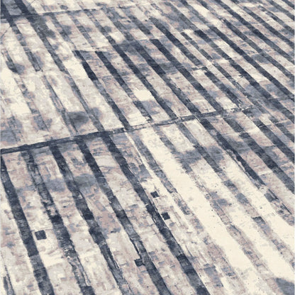 Rooftop Black + White Carpet - Sample