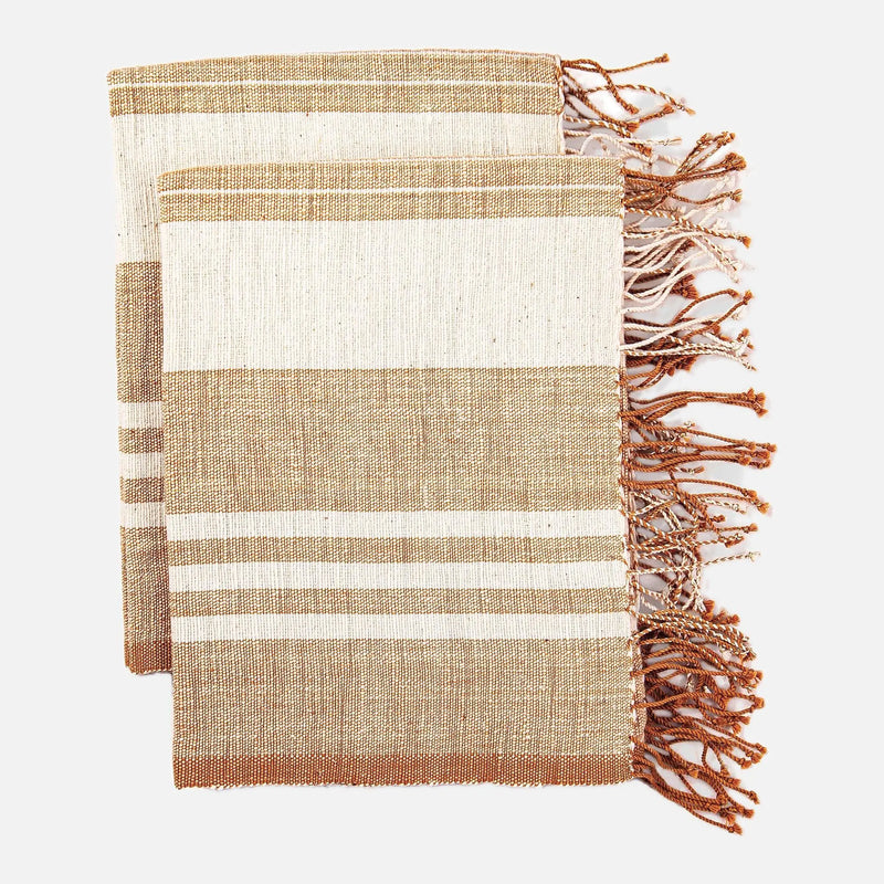 Sabana Beige Beach Hand Towels Set 2