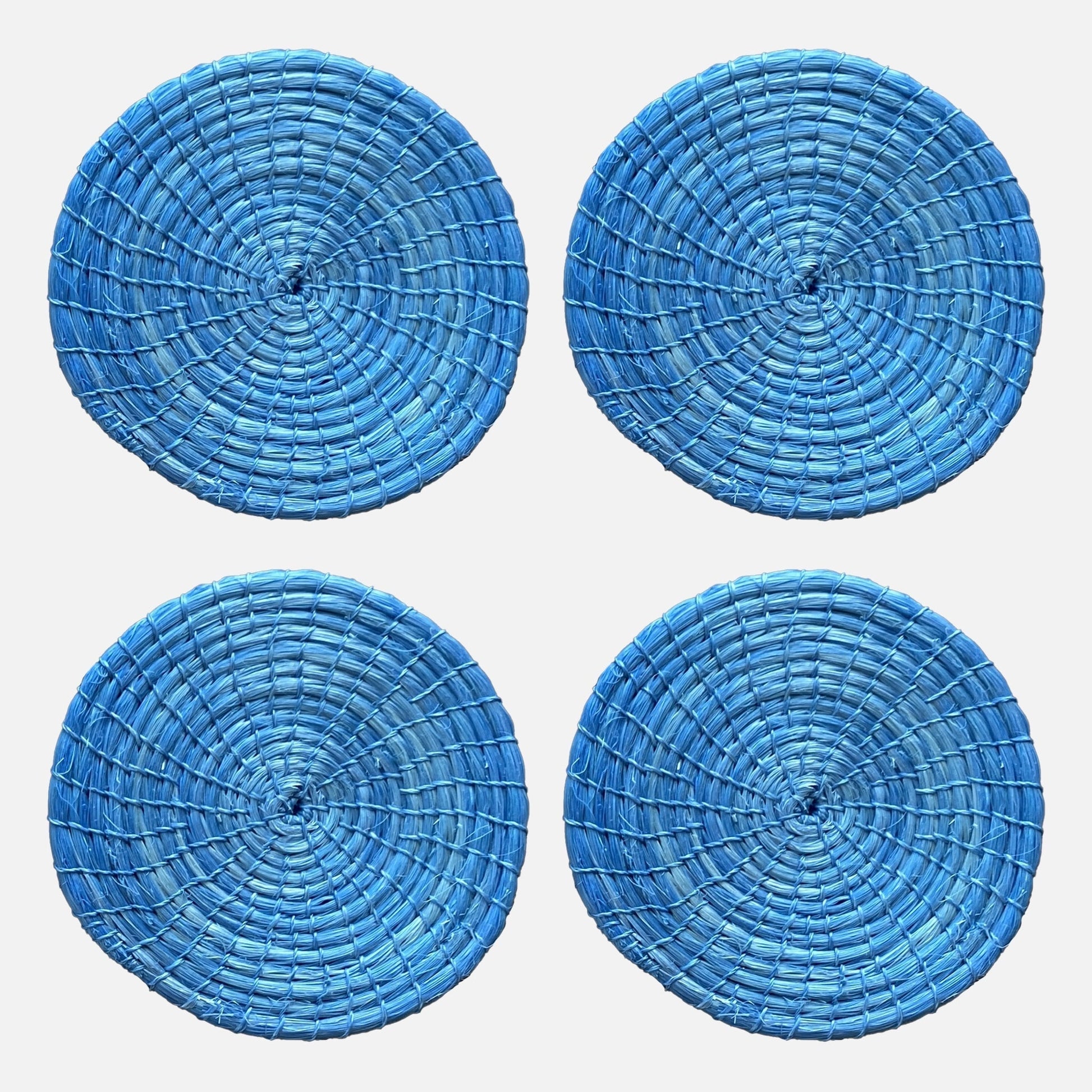 Sky Blue Designer Coasters 4 Set