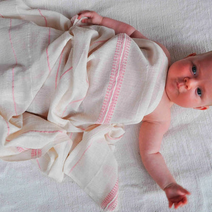 Swaddle Set 2 - Lali Gray and Pink