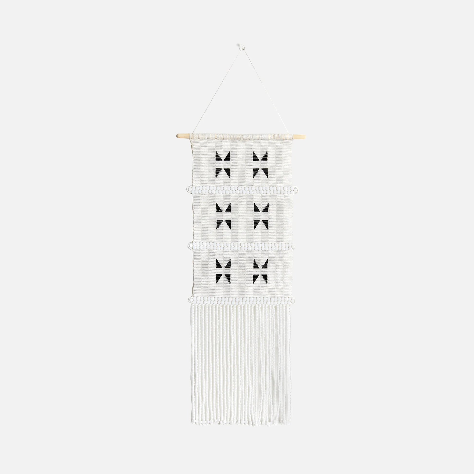 white textured wall art