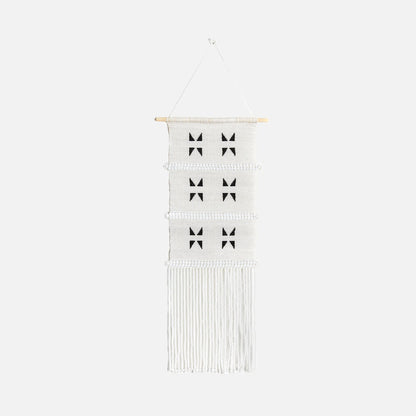 white textured wall art